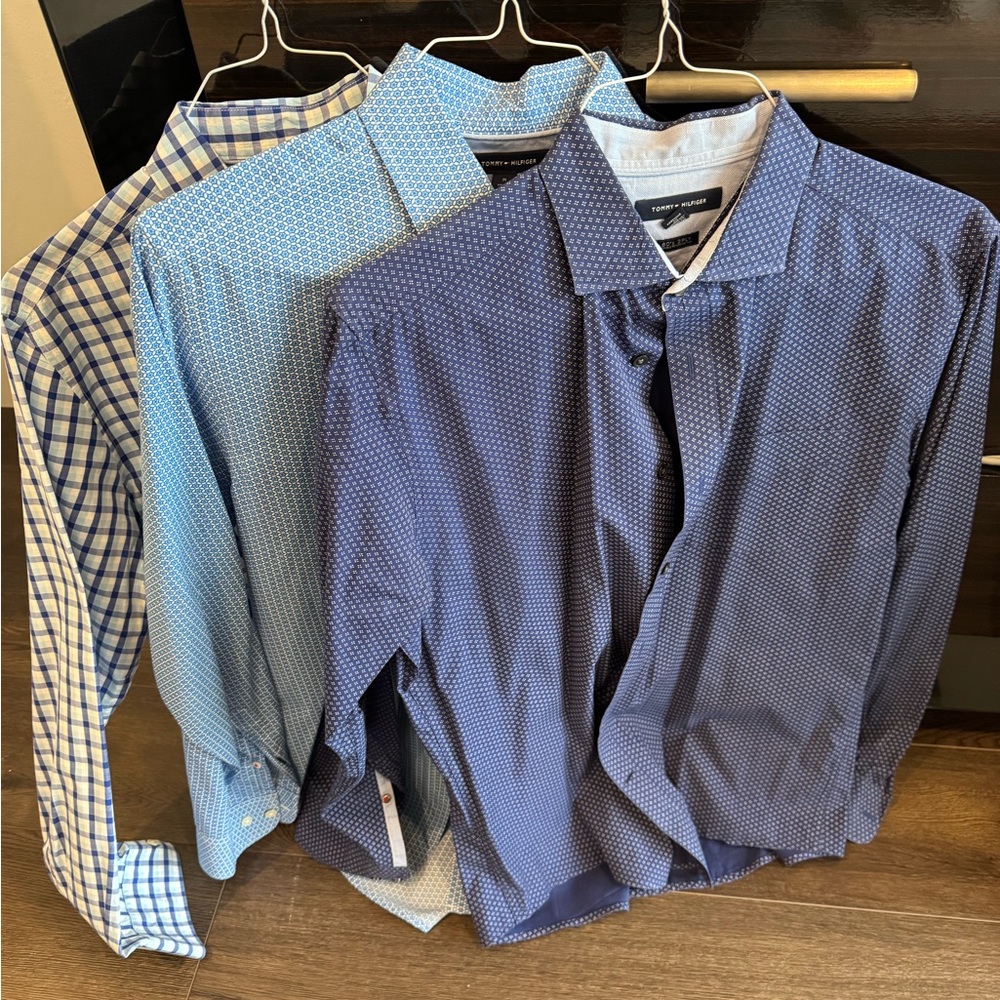 3x Tommy Hilfiger dress shirts